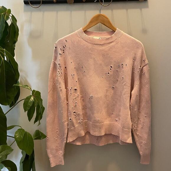 Totally Blown Shotgun Distressed Rose Sweater | Joshua Tree, Size M, EUC, $148 - Picture 7 of 9